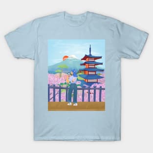 Japan, Cherry Blossom T-Shirt